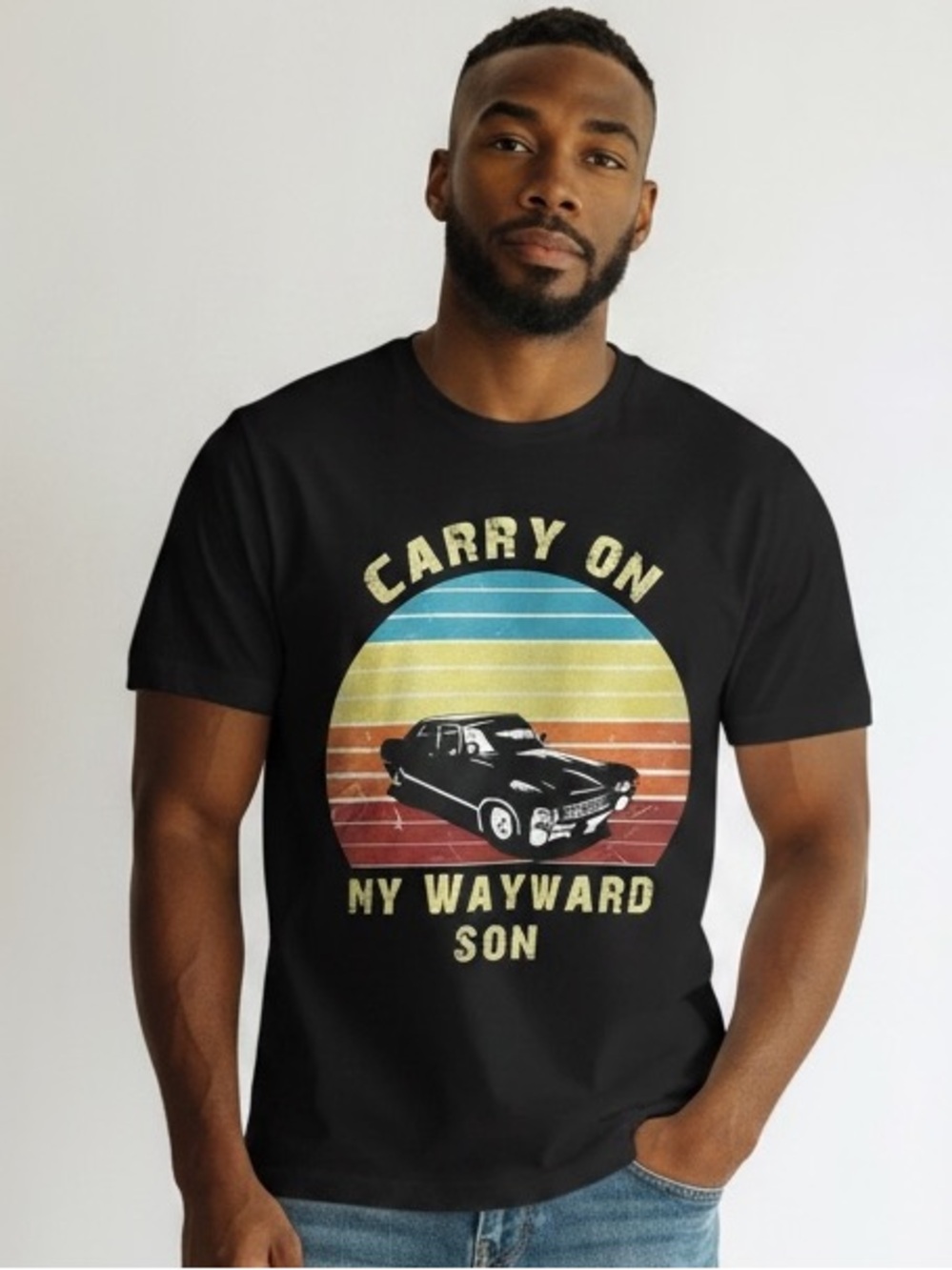 Kansas Carry On My Wayward Son Graphic Tee XXL 25” p2p Black EUC